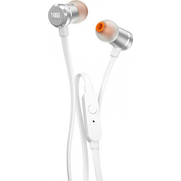 JBL T290 In-ear Handsfree με Βύσμα 3.5mm Ασημί